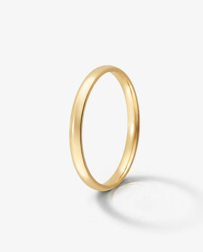 Aliança Abaulada em Ouro 2mm