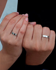 Aliança Reta Anatômica em Prata 5mm