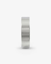 Aliança Reta Anatômica Prata 6mm