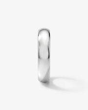 Aliança Abaulada Prata 6mm
