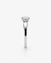 Anel Solitário Elegante em Prata 950 com Zircônia