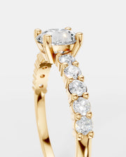 Anel de Noivado Darling em Ouro 18K e Diamantes de Laboratório 0,5ct