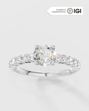 Anel de Noivado Darling em Ouro 18K e Diamantes de Laboratório 0,5ct