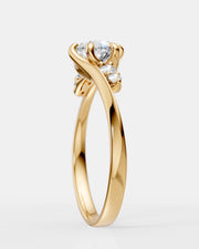 Anel de Noivado Eternity em Ouro 18K e Diamantes de Laboratório 0,5ct