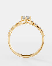 Anel de Noivado Star em Ouro 18K com Diamante de Laboratório 0,5ct
