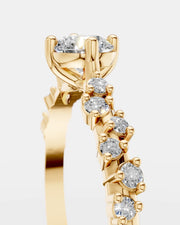Anel de Noivado Star em Ouro 18K com Diamante de Laboratório 0,5ct