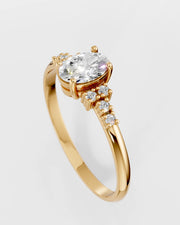 Anel de Noivado Chérie em Ouro 18K e Diamante de Laboratório 1ct