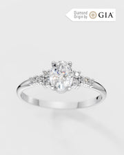 Anel de Noivado Chérie em Ouro 18K e Diamante Natural GIA 0,7ct