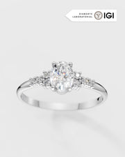 Anel de Noivado Chérie em Ouro 18K e Diamante de Laboratório 1ct