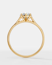 Anel de Noivado Clássico com Moissanite 6,5mm