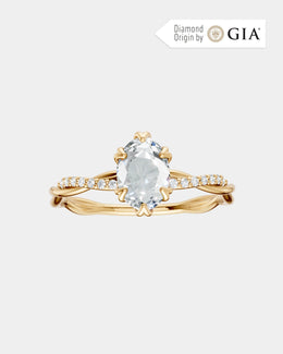 Anel de Noivado Lili Cravejado em Ouro 18K com Diamante Natural 1 ct GIA