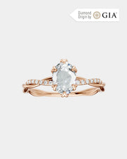 Anel de Noivado Lili Cravejado em Ouro 18K com Diamante Natural 1 ct GIA
