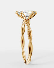 Anel de Noivado Lili em Ouro 18K com Diamante de Laboratório 1 ct