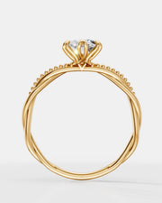 Anel de Noivado Lili em Ouro 18K com Diamante Natural 1 ct GIA