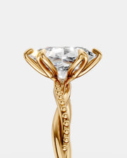 Anel de Noivado Lili em Ouro 18K com Diamante de Laboratório 1 ct