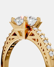 Anel de Noivado Paris em Ouro 18K e Diamante de Laboratório 1 ct