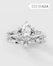 Conjunto Fleur em Ouro 18K e Diamantes Naturais GIA 0,5 ct