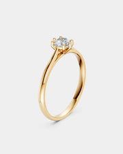 Anel de Noivado Clássico Ouro 18K e Diamante de Laboratório 0,5 ct