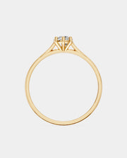 Anel de Noivado Clássico Ouro 18K e Diamante de Laboratório 0,5 ct