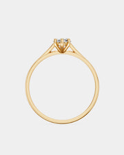 Anel de Noivado Clássico Ouro 18K e Diamante de Laboratório Oval 1 ct