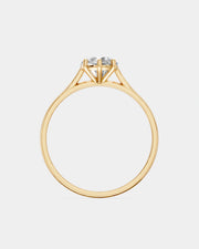 Anel de Noivado Clássico Ouro 18K e Diamante de Laboratório 1 ct