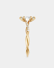 Anel de Noivado Lili Cravejado em Ouro 18K com Diamante Natural 1 ct GIA